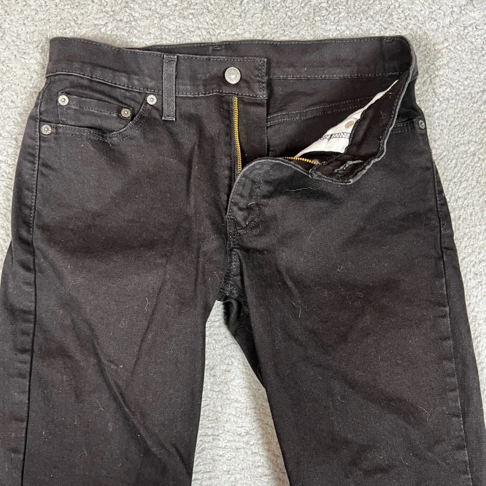 Levi's 511 Slim Fit Jeans Mens 30x32 Black Excellent Stretch Denim Office
